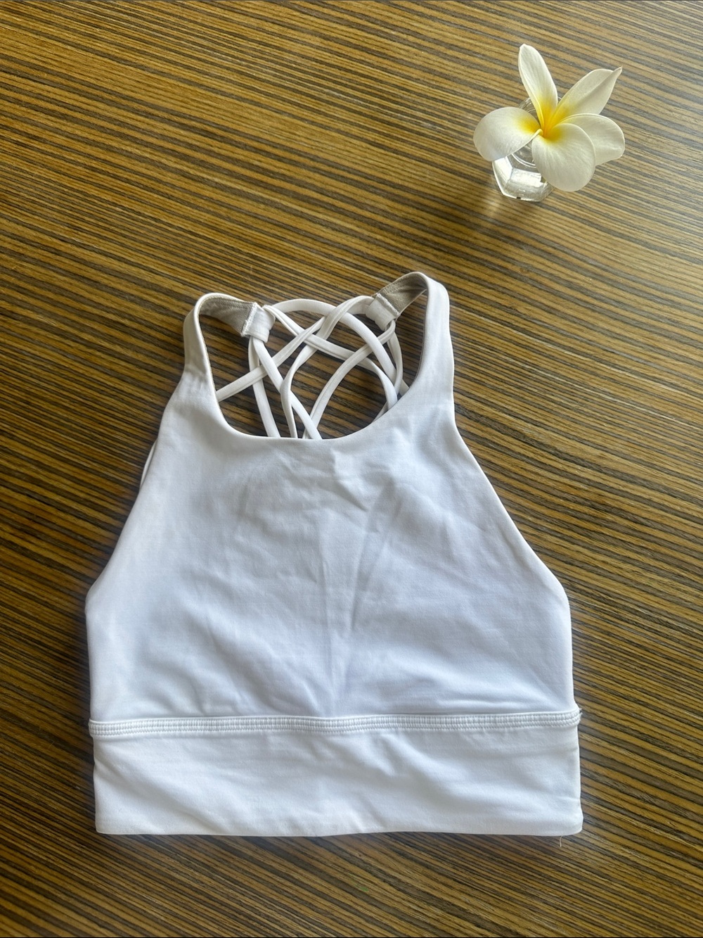 White Strappy Back Crop Bralette - Women Intimates